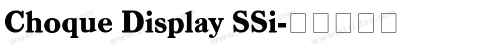 Choque Display SSi字体转换